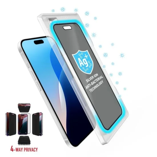 Torrii Bodyglass Iphone 16 / 15 / 14 Pro Screen Protector Glass - 4-way Privacy